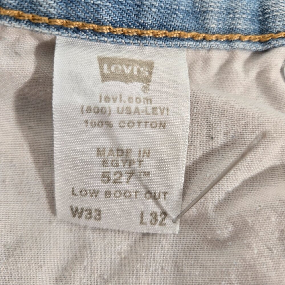 Vintage LEVI'S 527 Low Boot Cut Trash Yellowstone Heavy Duty Jeans Size W33 L32. - Picture 12 of 17